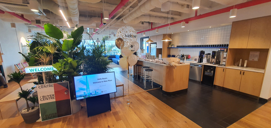 Lotte Department Store's product division office at WeWork in Gangnam District, southern Seoul. [LOTTE DEPARTMENT STORE]