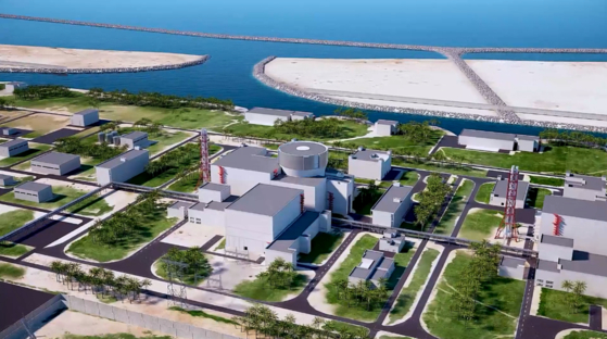 Computer image of the El Dabaa nuclear power project in Egypt. [ASE] 