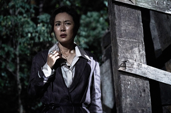 Moon Jung-hee in a scene from the new crime thriller ″Limit″ [JNC MEDIA GROUP]
