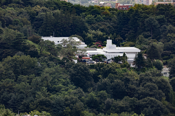 The new presidential residence in Hannam-dong, Yongsan [YONHAP]