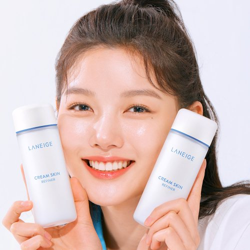Actor Kim Yoo-jung is promoting Laneige's Cream Skin, which is said to have combined essence and moisturizing cream into one product [SCREEN CAPTURE]