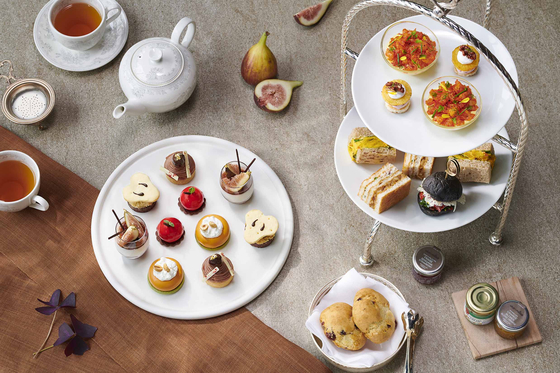 Autumn Holic Afternoon Tea Set served at The Lounge in JW Marriott Hotel Seoul in Seocho District, southern Seoul [JW MARRIOTT HOTEL SEOUL]