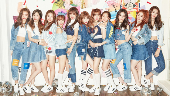 Disbanded girl group I.O.I, which was active in 2016 after being formed through season one of the K-pop survival show ″Produce 101.″ Choi is fourth from left. [MNET]