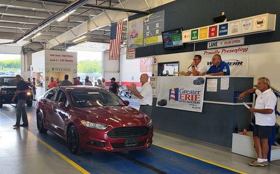 Greater Erie Auto Auction's auction house in Pennsylvania [HYUNDAI GLOVIS]