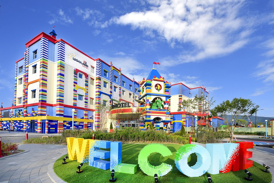 A view of the Legoland Hotel at Legoland Korea Resort. [LEGOLAND KOREA RESORT]