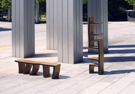 Artist Yoo Jeong-min's furniture pieces inspired by "Ahakpyeon." [NATIONAL HANGEUL MUSEUM] 