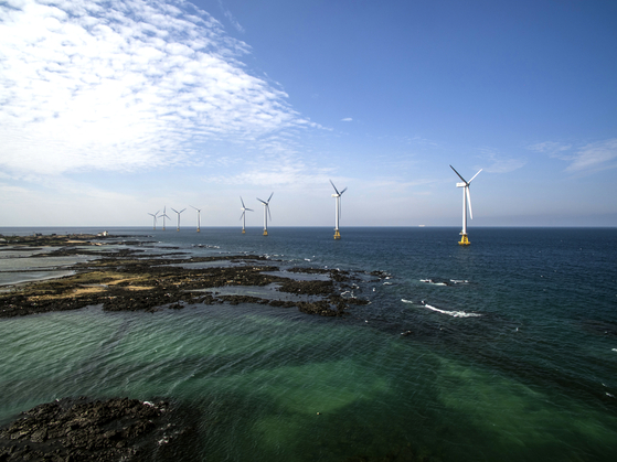 Tamna offshore wind farm on Jeju Island, which is Korea's first commercially operated offshore wind power plant [KOREA SOUT-EAST POWER]
