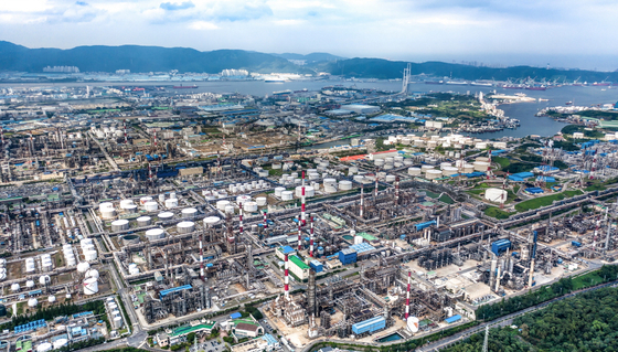 A bird's eye view of Ulsan Complex of SK Innovation [SK INNOVATION]