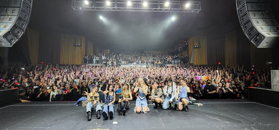 Dreamcatcher during a concert as part of its tour of the United States in July 2022 [DREAMCATCHER COMPANY]