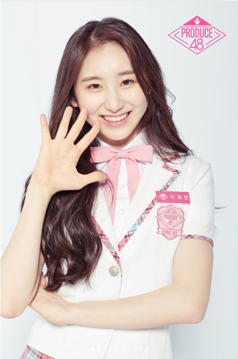Lee was a contestant on Mnet's K-pop survival show "Produce 48" (2018), and her final rank was No. 12. [MNET]