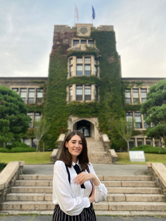 Foteini Giannopoulou, a Greek student studying international trade, finance and management at the Yonsei University Graduate School of International Studies [FOTEINI GIANNOPOULOU]