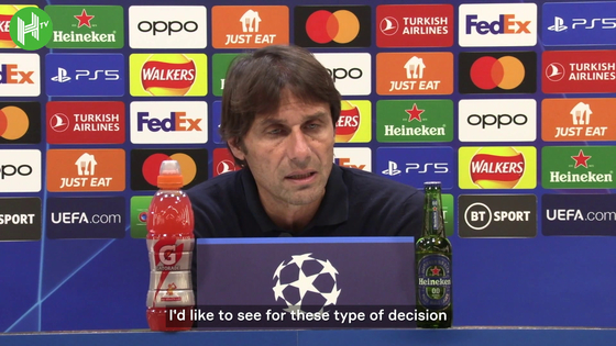 Conte goes berserk over VAR in Champions League: ″I don't see honesty″  [ONE FOOTBALL]