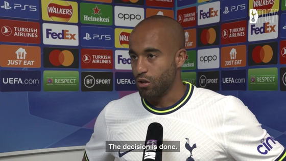 Lucas Moura speaks about the late VAR decision and says that the team should be proud of their performance in the second half. [ONE FOOTBALL]