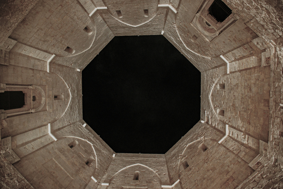Octagonal structure of Castel del Monte in Apulia, Italy [JOONGANG ILBO]