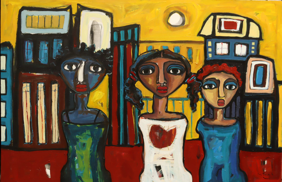A painting by Iris Pérez Romero part of her series, ″Inside the Island,″ in 2022. [IRIS PEREZ ROMERO]