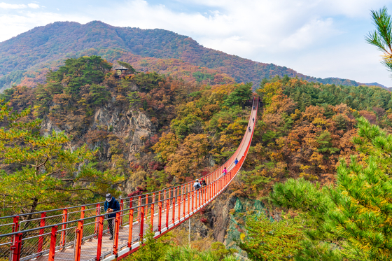 A Suspension Bridge at Mt. Gamak [BAEK JONG-HYUN]