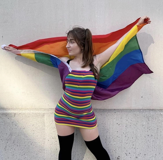 Emma Sherbine at a pride parade in New York [EMMA SHERBINE]