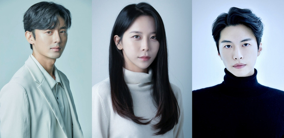From left, actors Lee Ji-hoon, Lee Yoon-woo and Shin Soo-hyang will star in Japanese director Sabu's first Korean-language film "Under Your Bed." [RESPECTIVE AGENCIES]