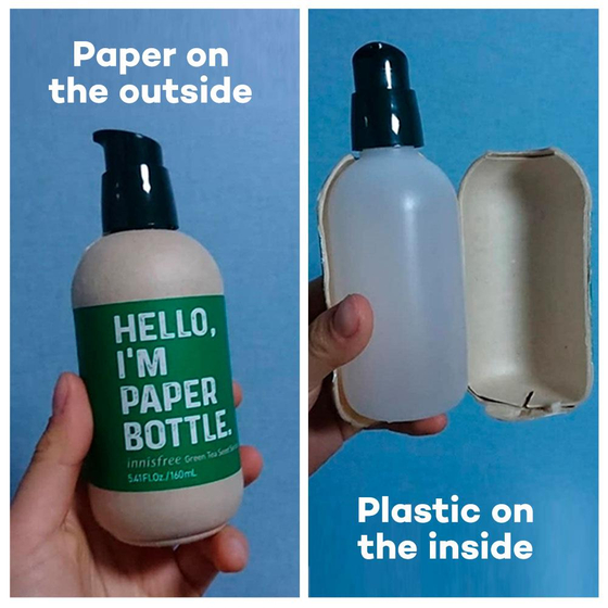 Innisfree's paper bottle [SCREEN CAPTURE] 
