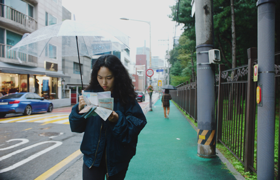 Park Ji-min's Freddie navigates Seoul after returning to her birthplace on a whim. [AT9FILM]