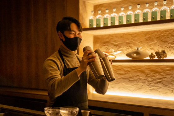 Sean Woo is a founding member and bartender at Zest Seoul in Gangnam District, southern Seoul [ZEST SEOUL] 