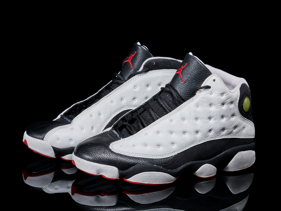 Michael Jordan's game-worn Air Jordan 13 sneakers from the 1998 NBA Finals [SEJONG CENTER FOR THE PERFORMING ARTS]