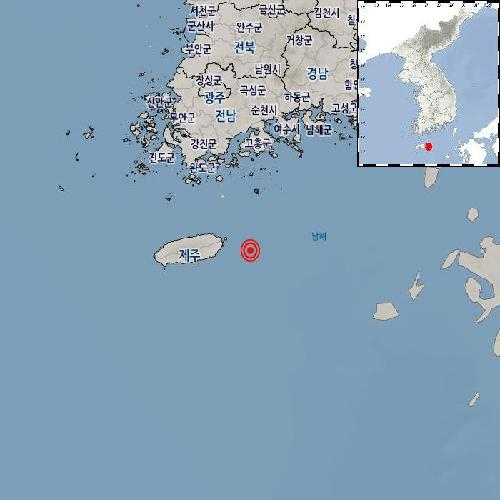 The location of a 2.4 magnitude earthquake on Thursday, provided by the Korea Meteorological Administration [YONHAP]
