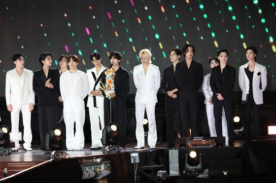 Boy band Seventeen at the 37th Golden Disc Awards held in Bangkok on Saturday night [GOLDEN DISC AWARDS ORGANIZING COMMITTEE]