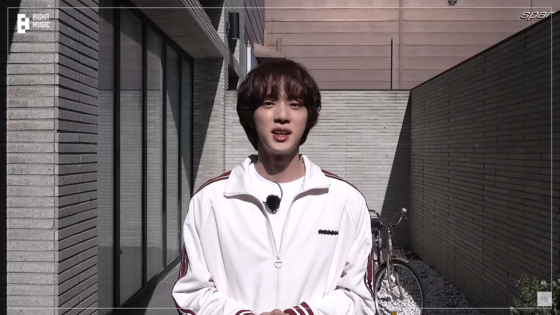 Jin of BTS in a video uploaded on Monday [SCREEN CAPTURE]