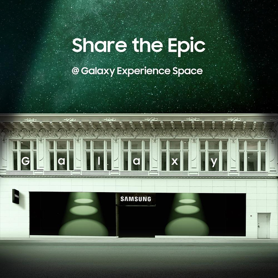 A promotional poster for the opening of the Galaxy Experience Space released by Samsung on Tuesday [SAMSUNG ELECTRONICS]