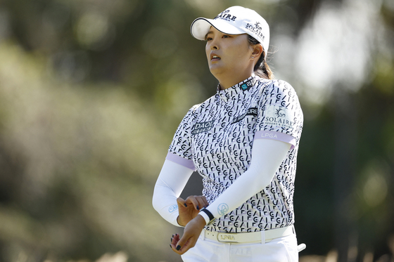 Ko Jin-young in action at the ME Group Tour Championship at Tiburon Golf Club on Nov. 17, 2022 in Naples, Florida. [YONHAP] 