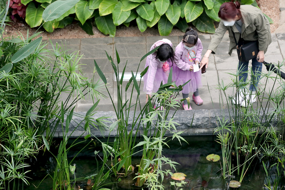 Children enjoy their visit to the Seoul Botanic Park. [JANG JIN-YOUNG]