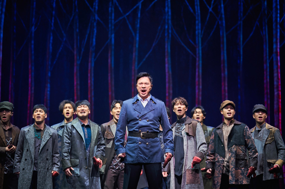 A scene from the ongoing musical "Hero" at LG Arts Center in Gangseo District, western Seoul [ACOM]