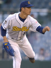 Koo Dae-sung appears for the Orix BlueWave in Japan’s Nippon Professional Baseball league.  [JOONGANG ILBO]