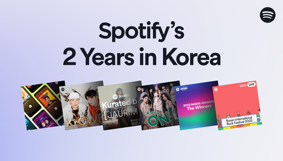 Illustration celebrating Spotify's second anniversary in Korea [SPOTIFY]