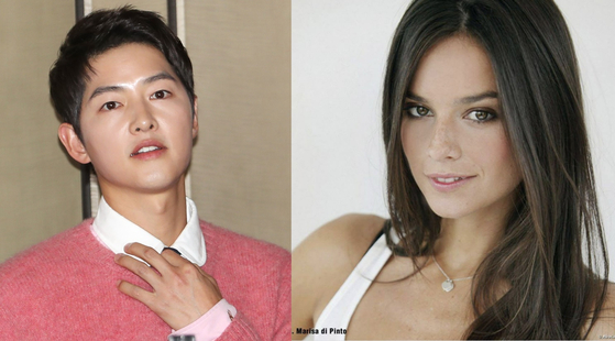 Actor Song Joong-ki, left, and his wife Katy Louise Saunders [NEWS1, KATY SAUNDERS]