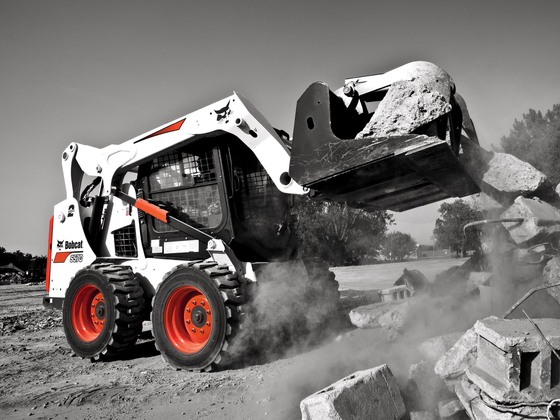 Doosan Bobcat's skid loader is included among the disaster relief equipment provided to Turkey. [DOOSAN]