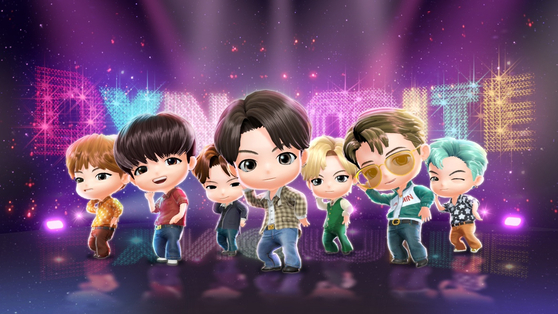 An image of BTS members turned into 3-D characters for mobile game BTS Dream by Netmarble [NETMARBLE]
