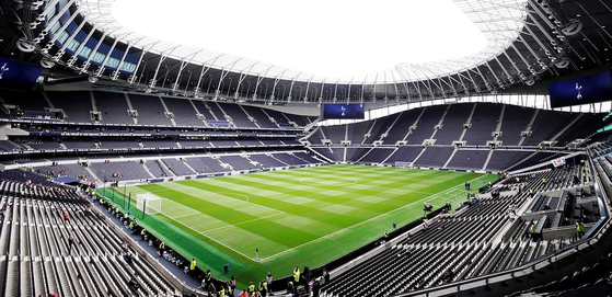 The football pitch at Tottenham Hotspur Stadium  [TOTTENHAM HOTSPUR]