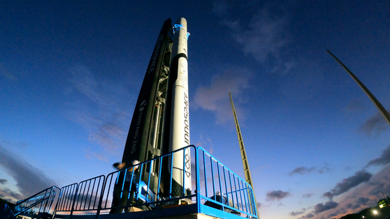 Innospace's Hanbit-TLV test rocket at the Alcantara Launch Center in northern Brazil. [INNOSPACE]