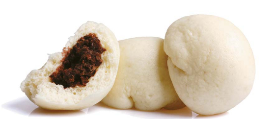 Hoppang, otherwise known as steamed bun, with red bean paste filling [SHUTTERSTOCK]