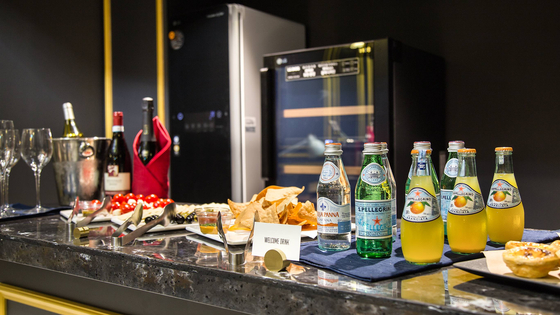 Some snacks and drinks are available at Megabox's The Boutique Private. [MEGABOX]