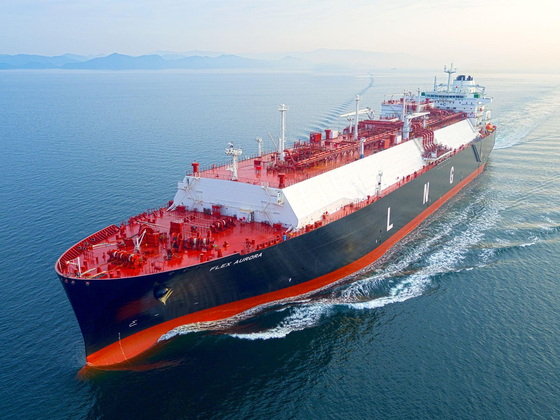 A liquefied natural gas (LNG)-powered container vessel built by Hyundai Samho Heavy Industries [KOREA SHIPBUILDING & OFFSHORE ENGINEERING]