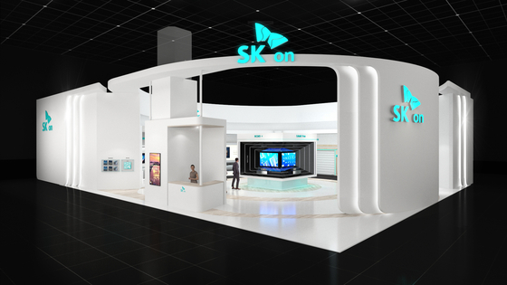 Rendered image of SK On's booth at the InterBattery 2023 [SK ON]