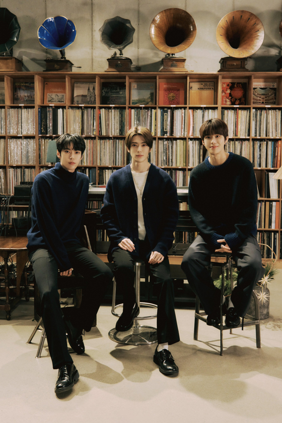Doyoung, Jaehyun and Jungwoo of boy band NCT [SM ENTERTAINMENT]