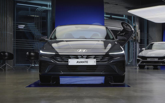 The latest design for The New Avante, an upgraded version of Hyundai Motor’s compact mid-size sedan Avante in Korea which was released on Monday. [HYUNDAI MOTOR]