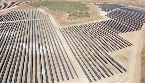 A 50-megawatt solar plant in Spain that Hanwha Energy sold off to Amarenco Solar in Nov. 2020 [HANWHA ENERGY]  