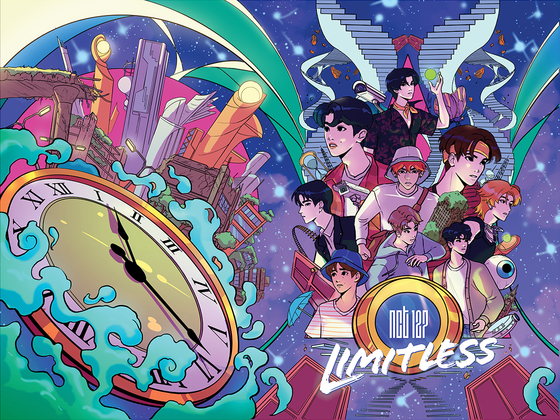 Artwork from the graphic novel ″NCT 127: Limitless″ [SM ENTERTAINMENT]