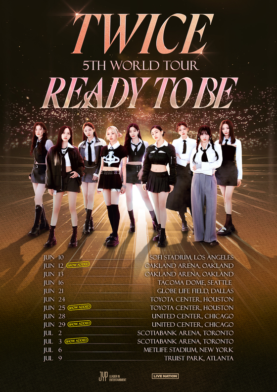 Twice adds six more dates to fifth world tour 'Ready to Be'