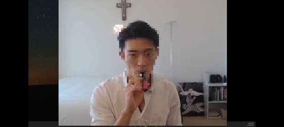 Chun Woo-won is seen taking in a drug substance during a YouTube livestream. [SCREEN CAPTURE]